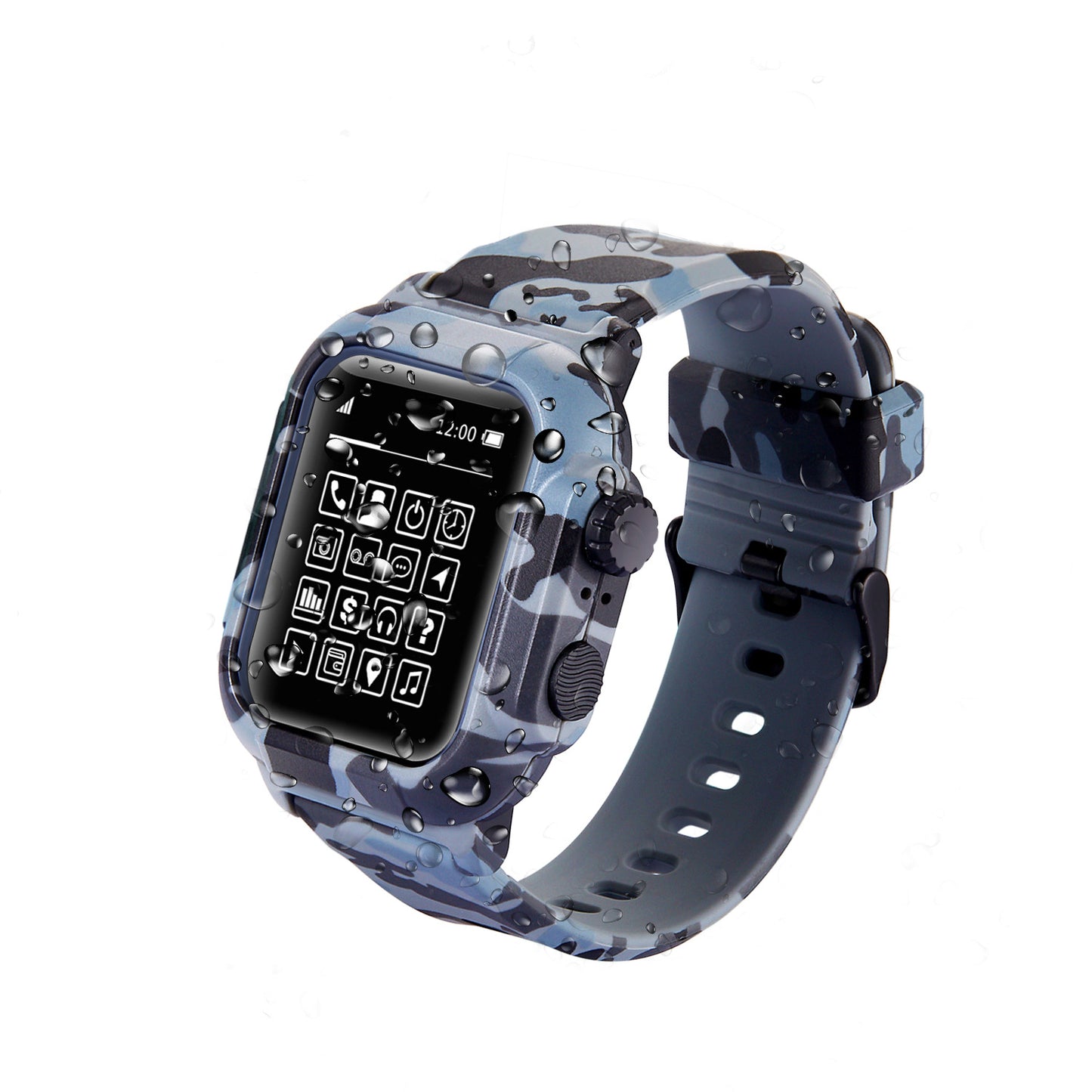 Bracelet Apple Watch Camouflage Waterproof – 42mm & 44mm (Séries 2/3/4/5/6/SE)