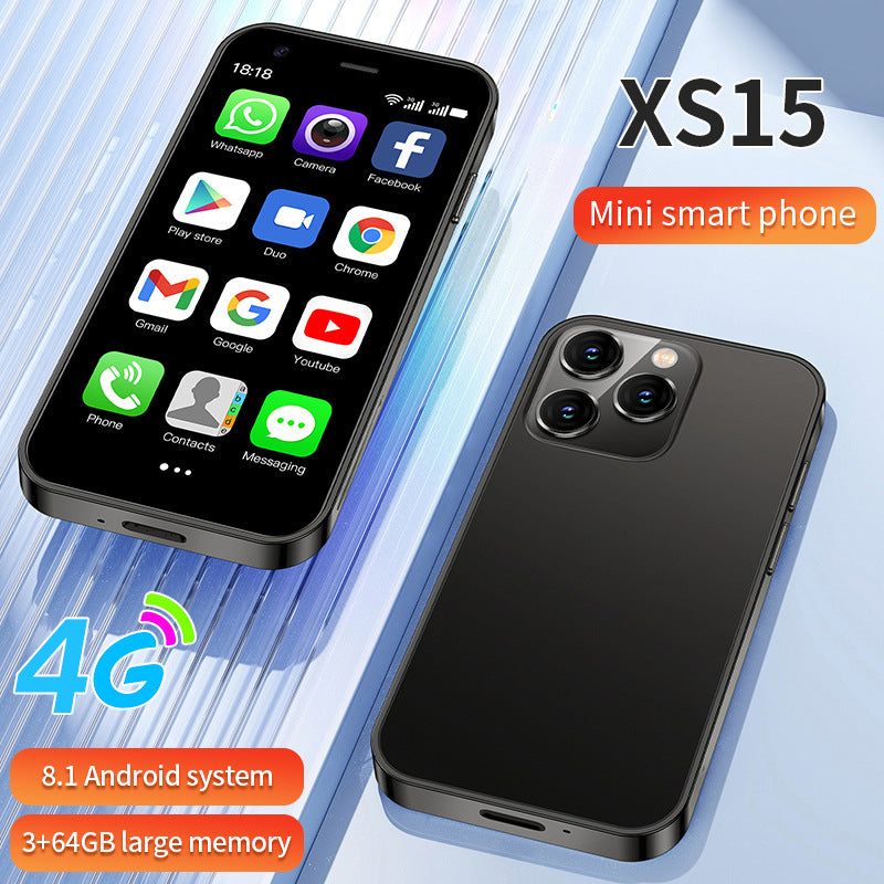 Smartphone Android Compact XS15 – Écran 3,5" | 2Go RAM | 20MP | Batterie 2600mAh