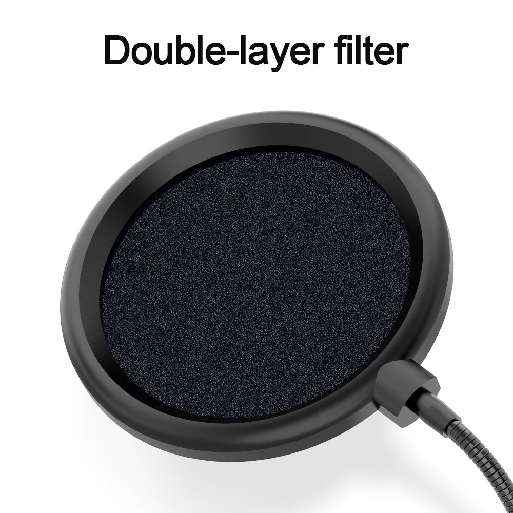 Microphone à condensateur avec trépied — Compatible iPhone & PC