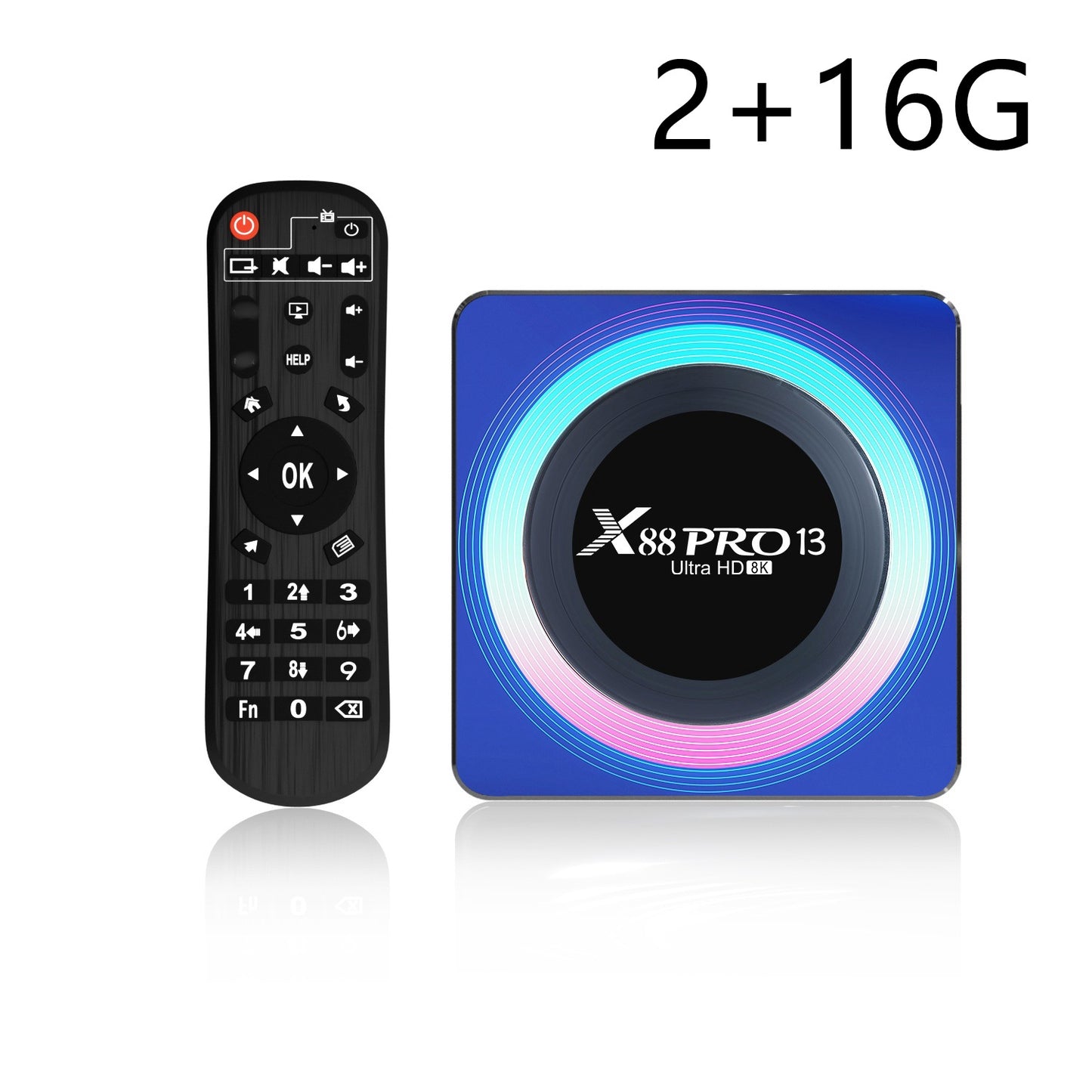 Box Android TV X88PRO 13 – Processeur RK3528, 4Go RAM, 64Go, Bluetooth