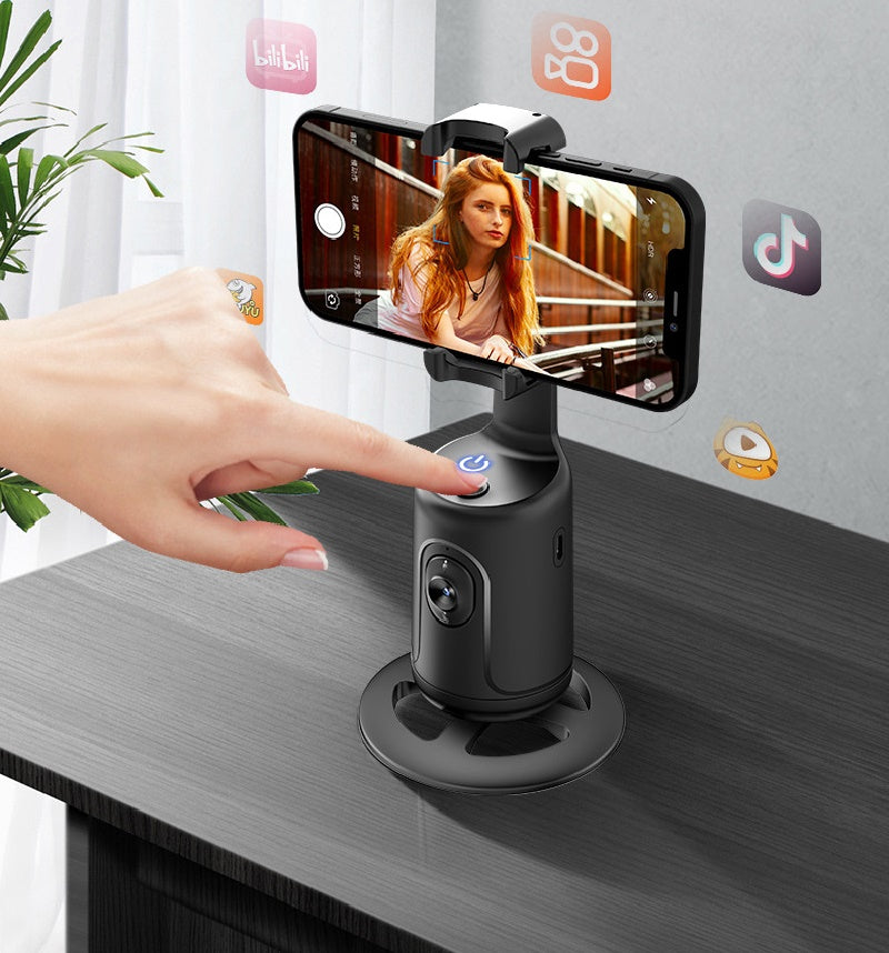 Support Tracking IA 360° – Suivi de Visage Automatique pour Smartphone, Vlog & Live