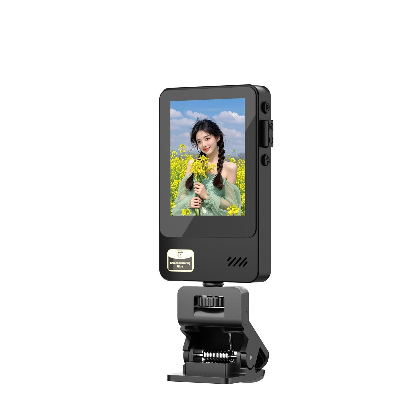 Dispositif Selfie & Partage d’Écran Sans Fil – Écran IPS 2,4” & Bluetooth