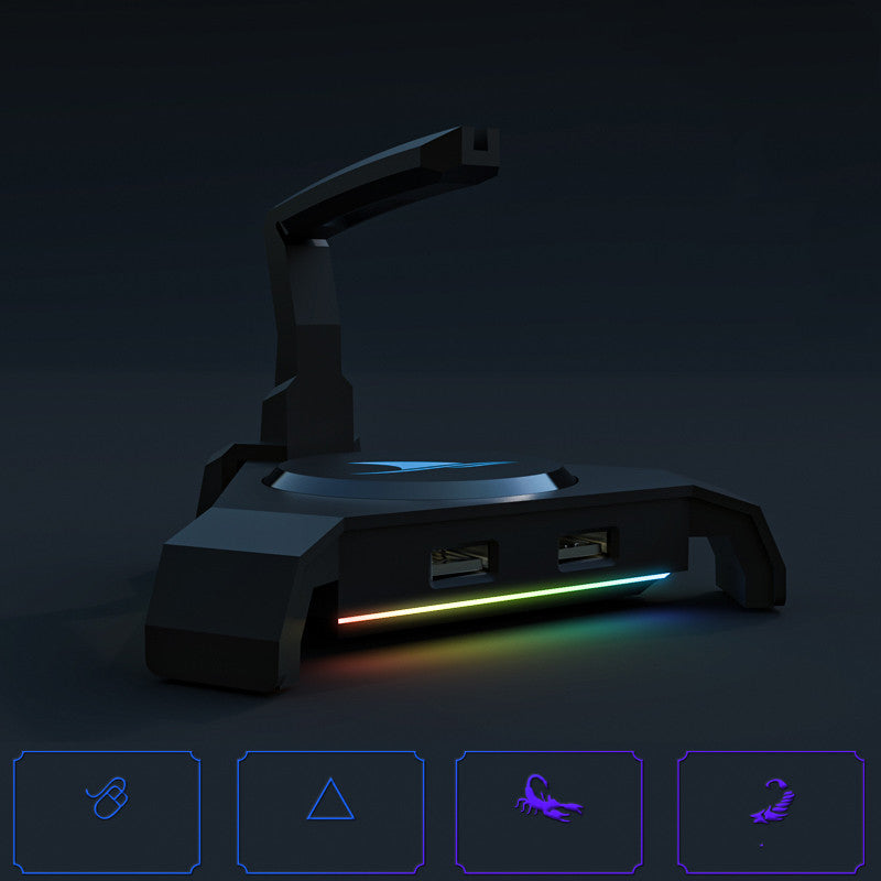 Hub USB 4 Ports avec Éclairage RGB – Dock Universel PC & Laptop