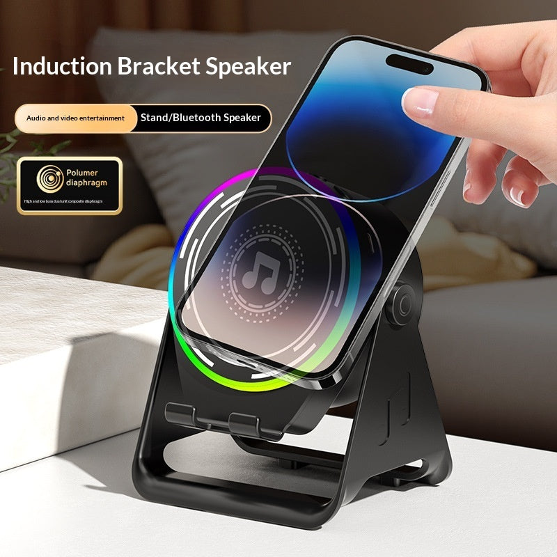 Support Téléphone avec Enceinte Bluetooth Intégrée – Sans Fil & Batterie 1200 mAh
