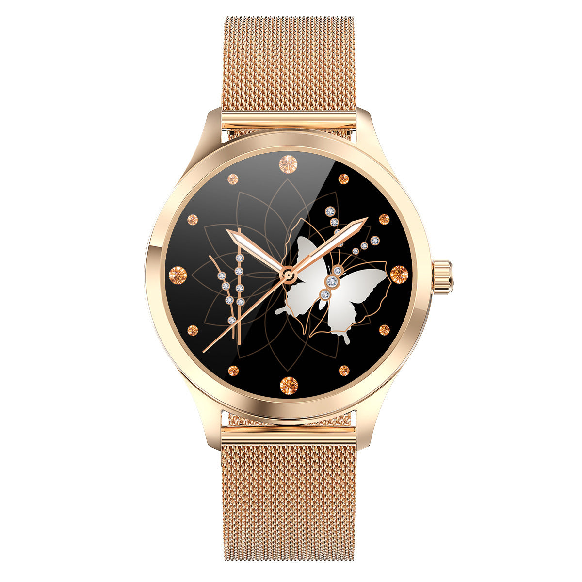 Montre Connectée Femme Acier Inoxydable – Élégante & Tactile