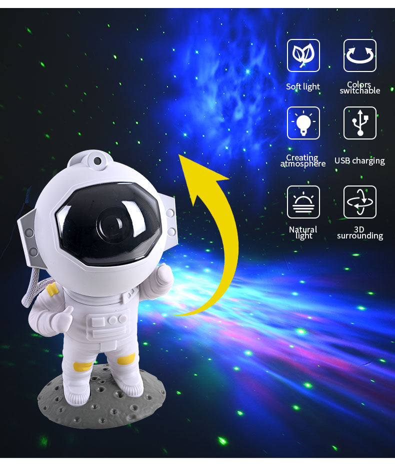 Projecteur Galaxy Astronaute – Veilleuse Étoilée & Décoration Chambre