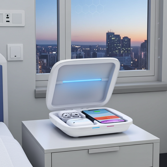 Boîte de Désinfection UV-C — Stérilisation 99,9%, Télécommande & USB | Sans Chimique