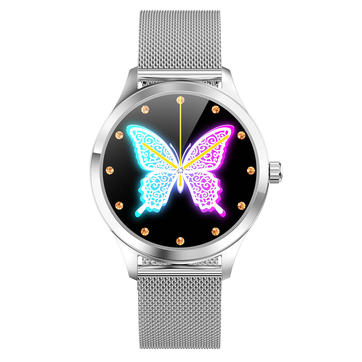 Montre Connectée Femme Acier Inoxydable – Élégante & Tactile