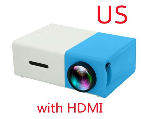 Mini Projecteur Portable YG300 – LED HD 1080P, HDMI, USB, Cinéma Maison