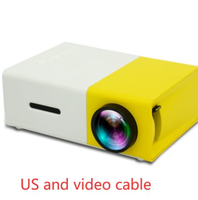 Mini Projecteur Portable YG300 – LED HD 1080P, HDMI, USB, Cinéma Maison