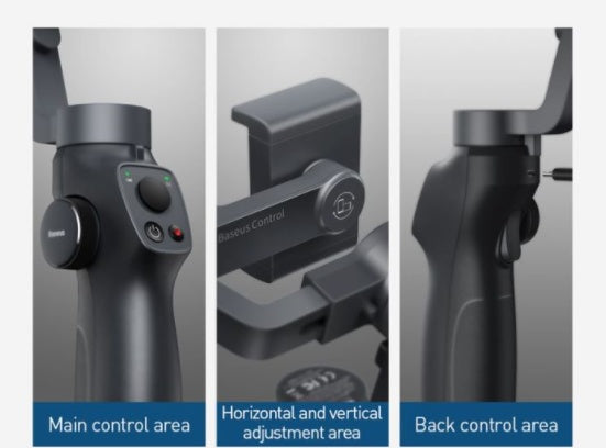 Stabilisateur universel pour smartphone – Support à main ergonomique gris