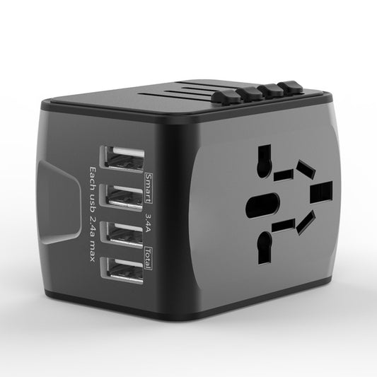 Station de Charge Voyage 4 Ports USB – Adaptateur Universel Multinational 18W