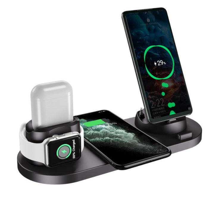 Station de Charge Sans Fil 6-en-1 – Dock Multi-Appareils Universel | nexzo