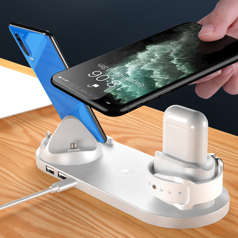 Station de Charge Sans Fil 6-en-1 – Dock Multi-Appareils Universel | nexzo