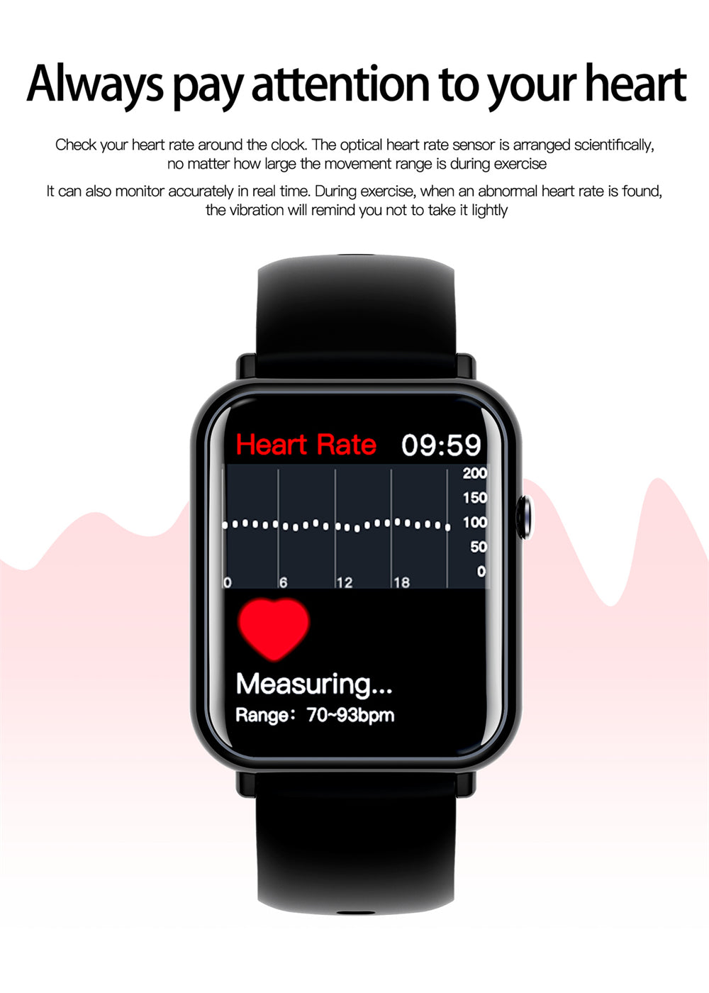 Montre Connectée Waterproof IP67 – Bluetooth 5.2 & Écran TFT 1,69"