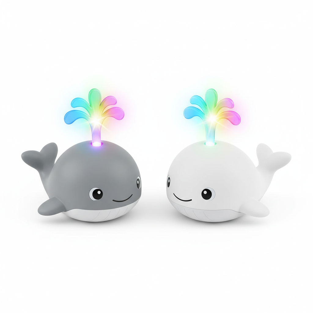 Baleine Jouet de Bain LED Hero Shot