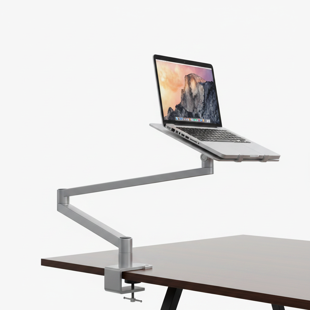 Bras Articulé Double — fixation bureau