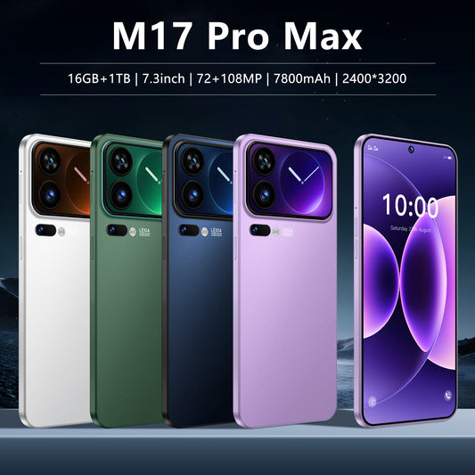 Smartphone M17 Pro Max – Grand Écran & Design Premium