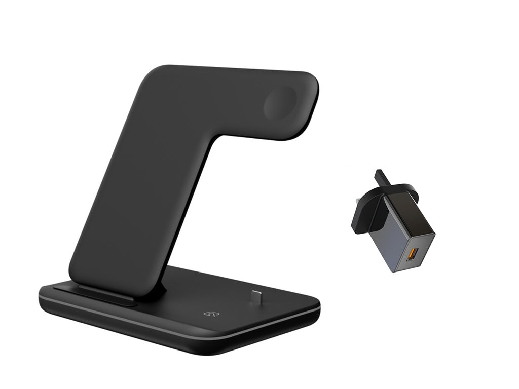 Chargeur Sans Fil 3 en 1 – Smartphone, Apple Watch & AirPods