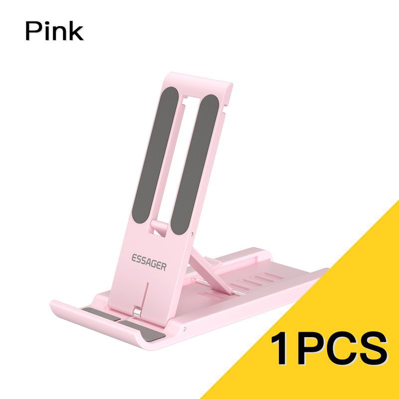 Support Bureau Smartphone & Tablette Pliable – 6 Angles Réglables, Universel jusqu'à 12"