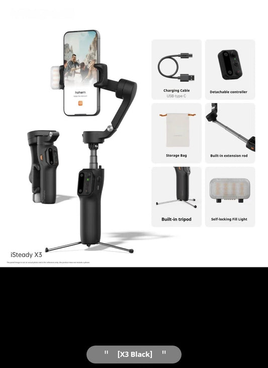 Gimbal Smartphone 3 Axes — Stabilisateur Vidéo Portatif | X3 & X3 SE