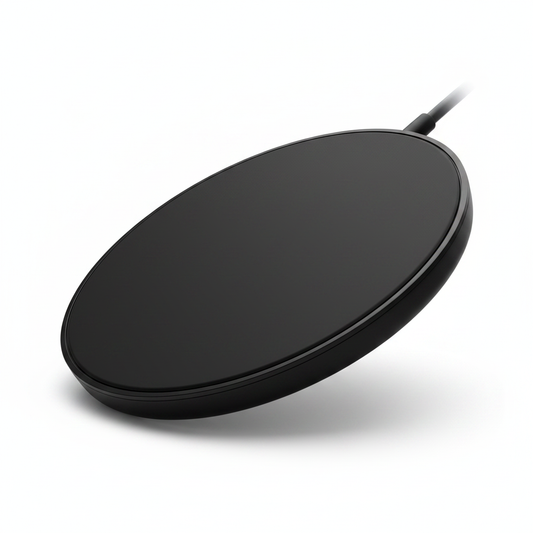 Chargeur Sans Fil Rond Noir — Hero Shot