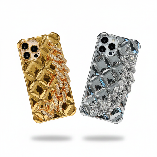 Coque Bracelet Diamant — Hero Shot Or & Argent