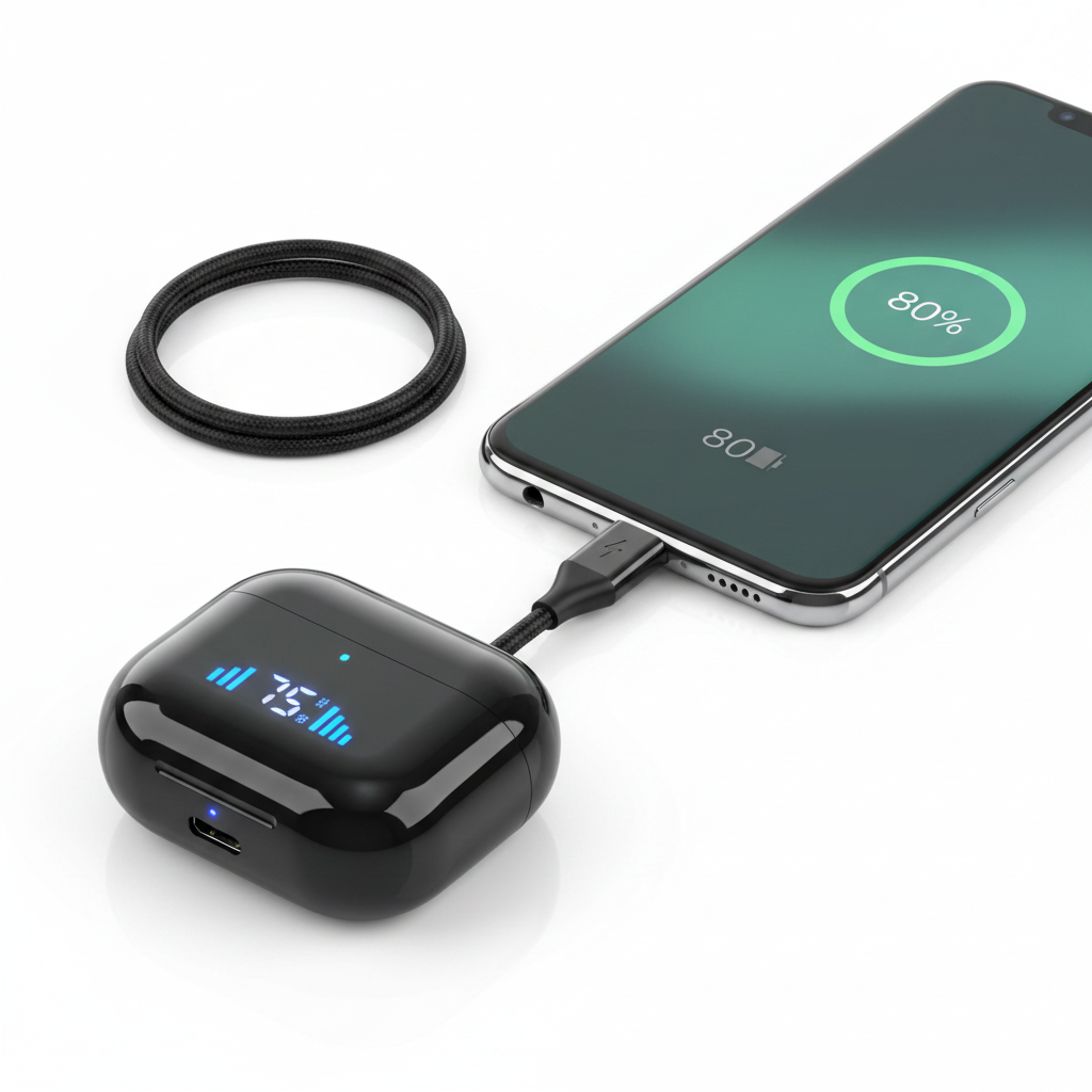 Écouteurs Bluetooth + Chargement Téléphone