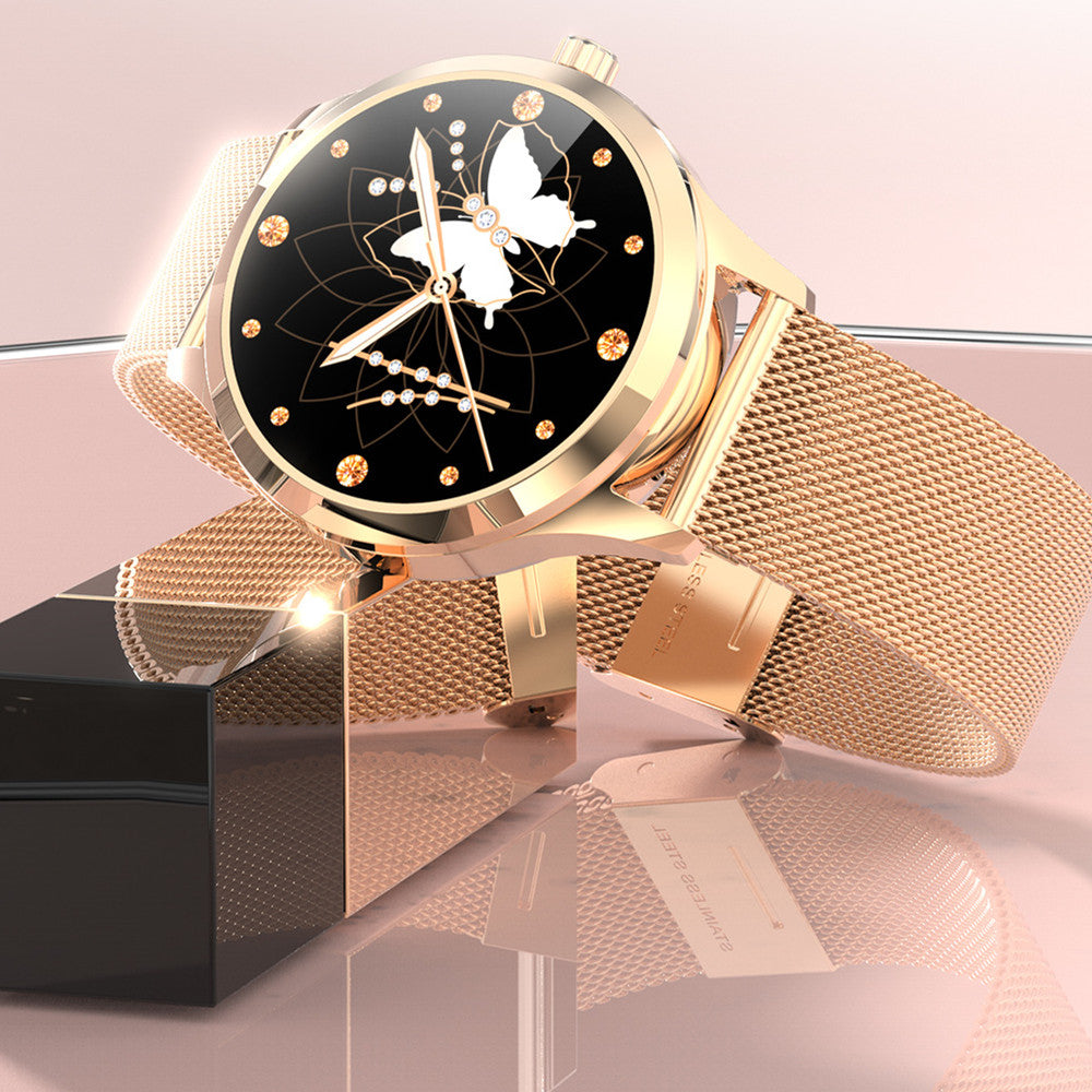 Montre Connectée Femme Acier Inoxydable – Élégante & Tactile