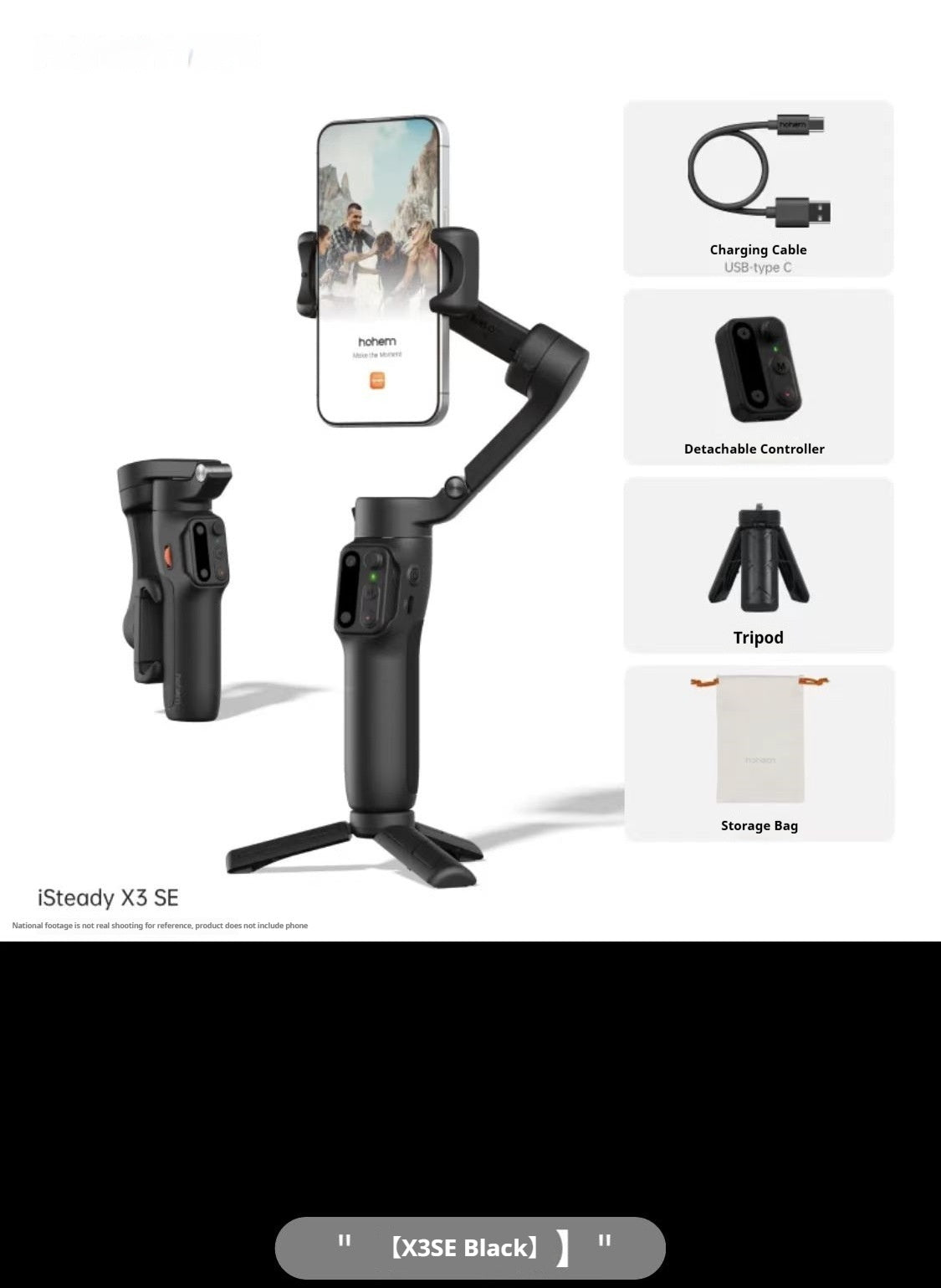 Gimbal Smartphone 3 Axes – Stabilisateur Vidéo Portatif pour Prises de Vue Fluides