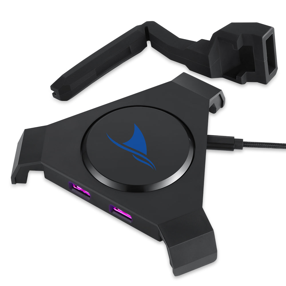 Hub USB 4 Ports avec Éclairage RGB – Dock Universel PC & Laptop