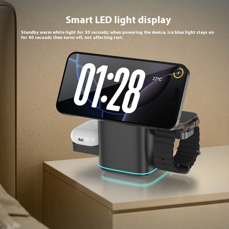 Chargeur Sans Fil Magnétique 180° – Rotation & USB-C