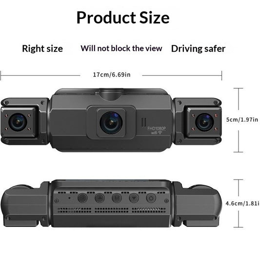 Dashcam 4K Double Objectif – Vision Nocturne, Surveillance Parking & Connexion Smartphone