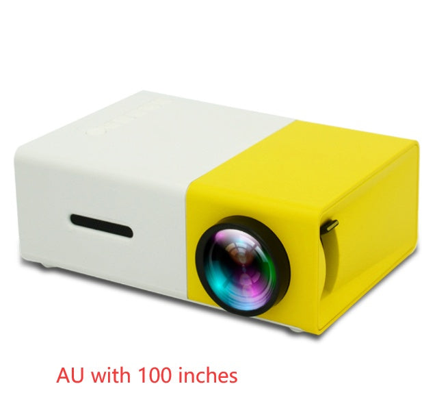Mini Projecteur Portable YG300 – LED HD 1080P, HDMI, USB, Cinéma Maison