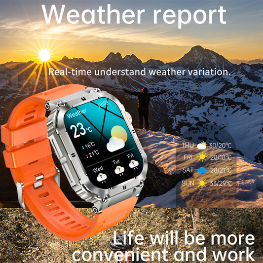 Montre Connectée K57 Pro – Appels Bluetooth | Écran TFT | Noir & Orange