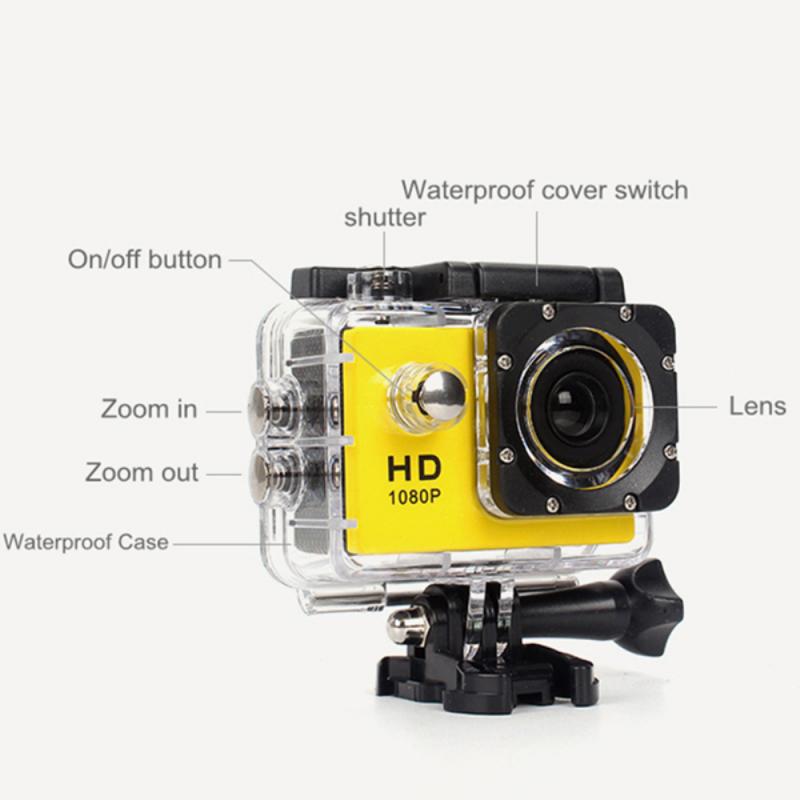 Caméra Sport HD 1080P Waterproof — Grand Angle 140° | 8 Coloris