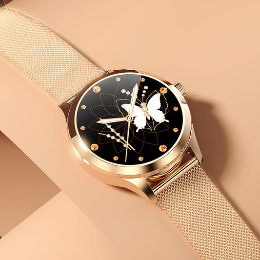 Montre Connectée Femme Acier Inoxydable – Élégante & Tactile