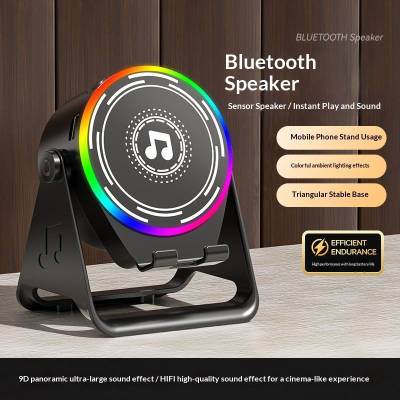 Support Téléphone avec Enceinte Bluetooth Intégrée – Sans Fil & Batterie 1200 mAh