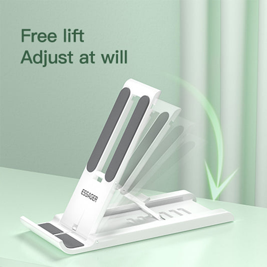 Support Bureau Smartphone & Tablette Pliable – 6 Angles Réglables, Universel jusqu'à 12"