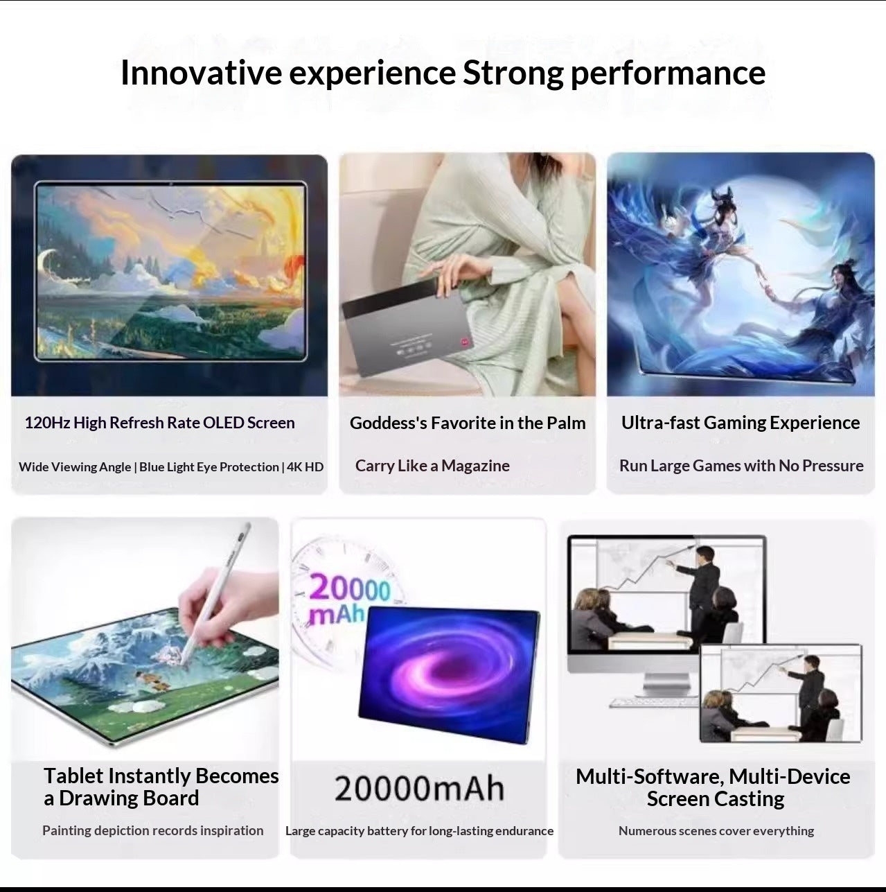Tablette Dimensity 9300 – Gaming & Bureau, 10.1" IPS, 9h+