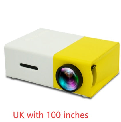 Mini Projecteur Portable YG300 – LED HD 1080P, HDMI, USB, Cinéma Maison
