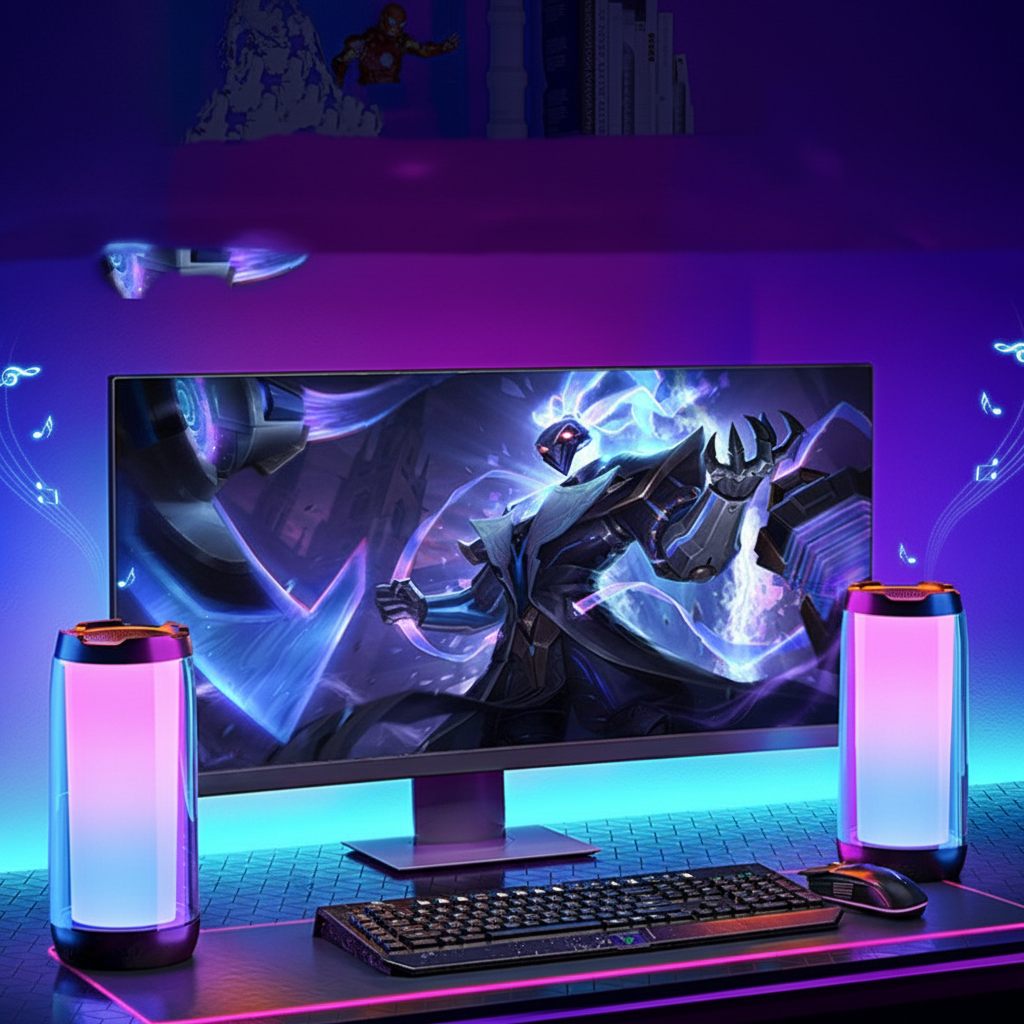 Enceinte Gaming RGB Setup