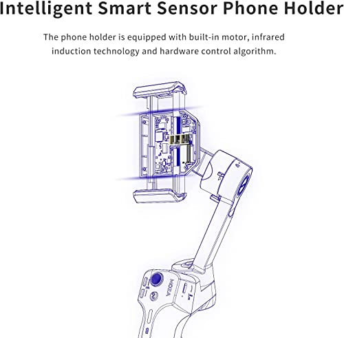 MOZA Mini MX2 Gimbal Smartphone – Suivi Rapide, Contrôle par Gestes & Design Pliable