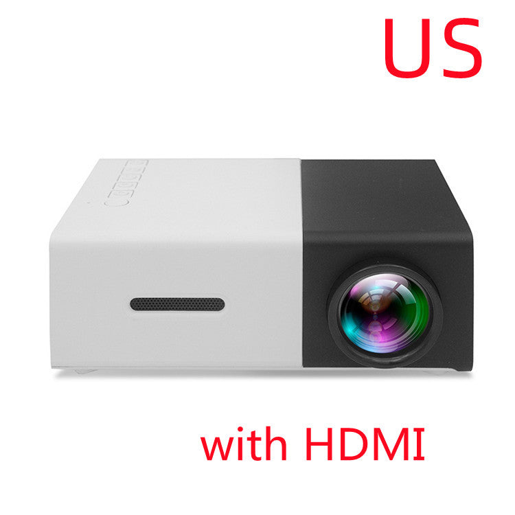 Mini Projecteur Portable YG300 – LED HD 1080P, HDMI, USB, Cinéma Maison