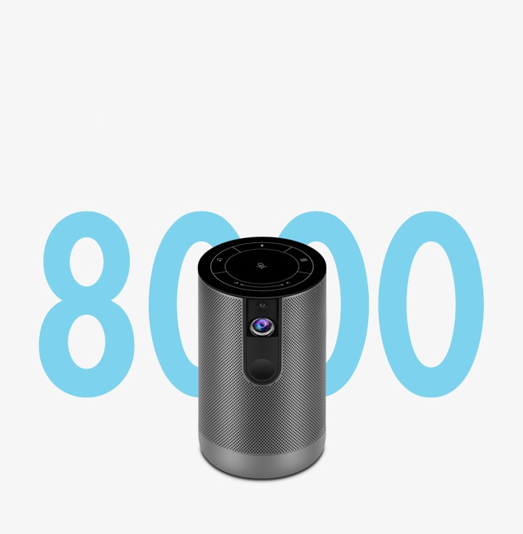 Vidéoprojecteur Portable DLP Android – 200 ANSI, Wi-Fi, Bluetooth, Batterie 8000 mAh