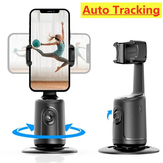 Support Tracking IA 360° – Suivi de Visage Automatique pour Smartphone, Vlog & Live