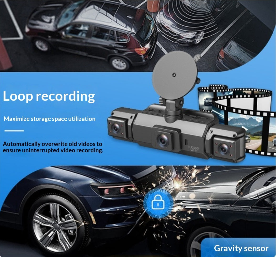 Dashcam 4K Double Objectif – Vision Nocturne, Surveillance Parking & Connexion Smartphone