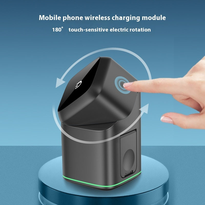 Chargeur Sans Fil Magnétique 180° – Rotation & USB-C