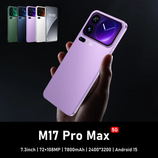 Smartphone M17 Pro Max – Grand Écran & Design Premium