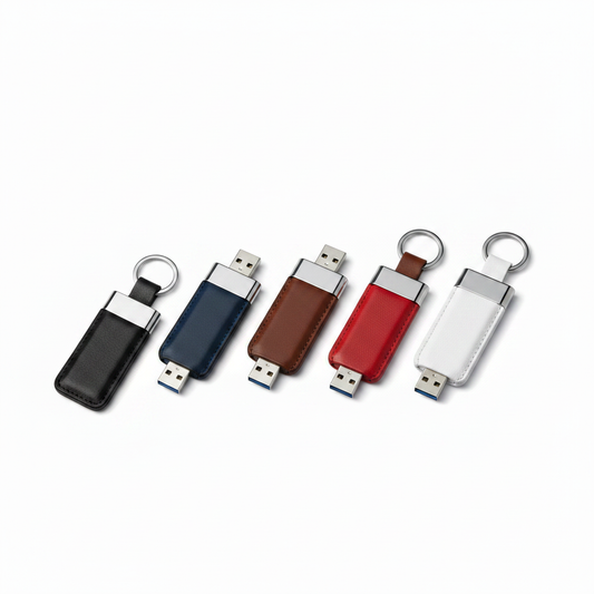 Hero shot — Clé USB Cuir 5 coloris